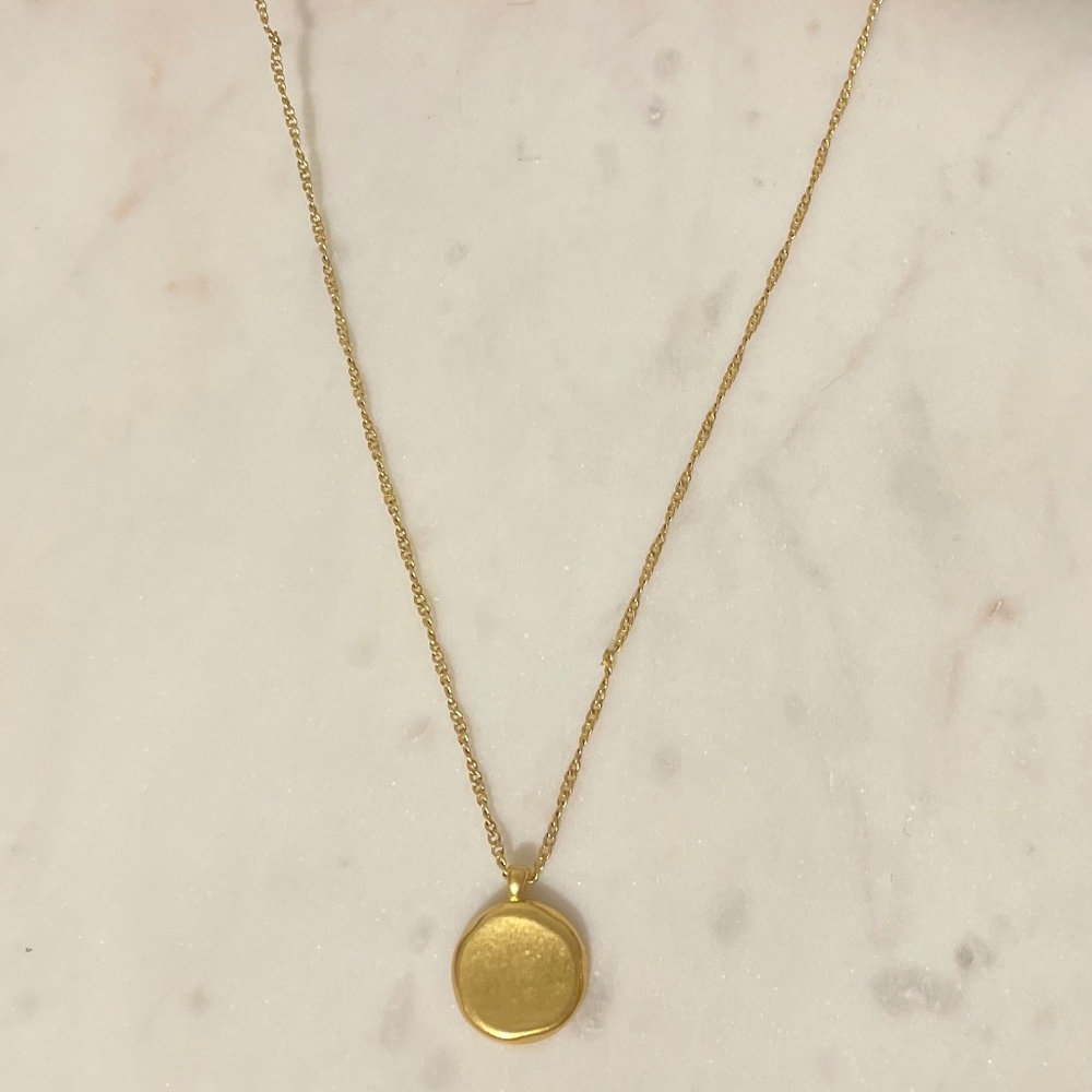NWOT Madewell gold twisted-chain pendant necklace - Picture 2 of 10
